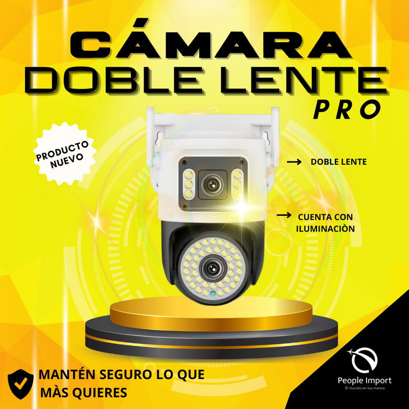 Camara con doble lente Premium