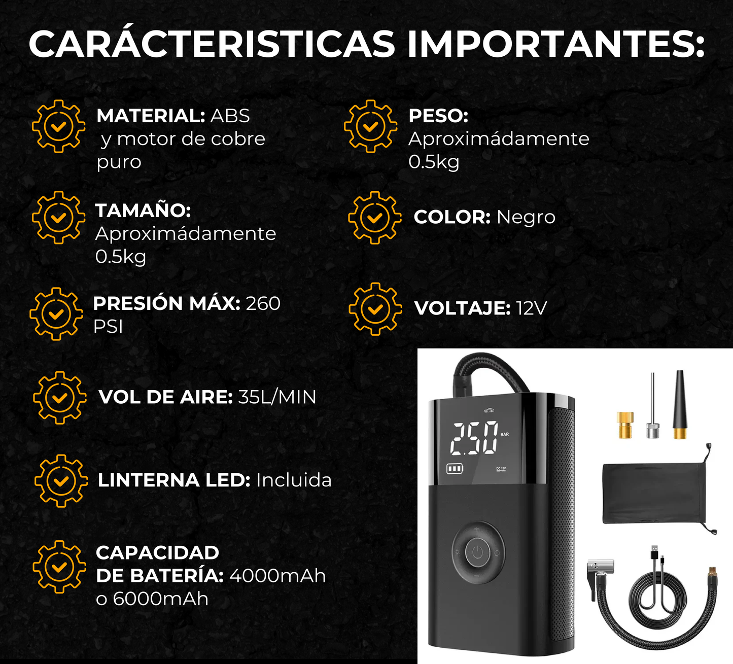 Inflador de llantas